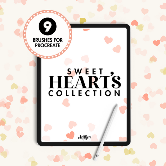 Sweet Hearts Collection | Brushes for Procreate