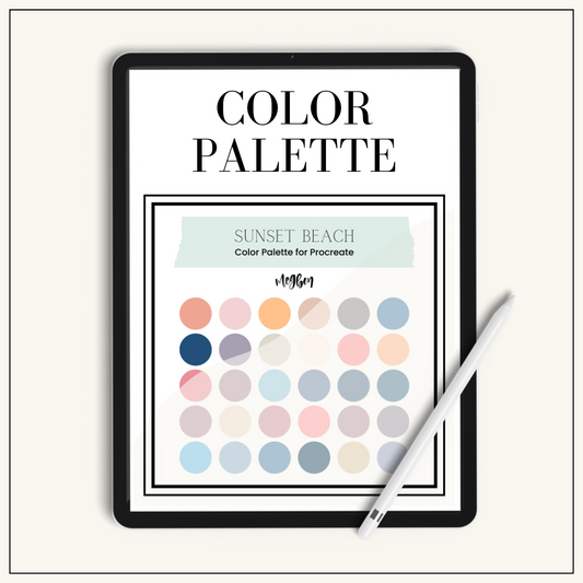 Sunset Beach Palette | Color Palette for Procreate