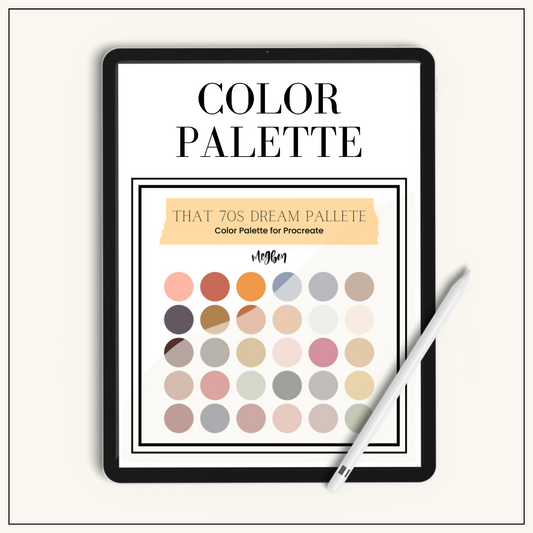 That 70s Dream Palette | Color Palette for Procreate