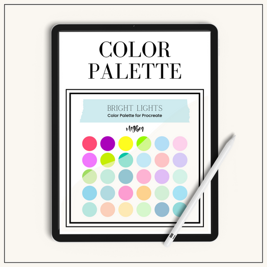 Bright Lights Palette | Color Palette for Procreate