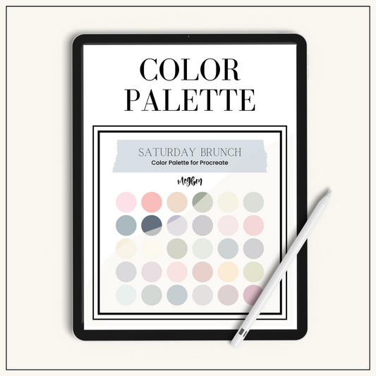 Saturday Brunch Palette | Color Palette for Procreate