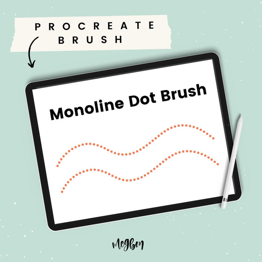 The Dot Monoline Brush | Brush for Procreate