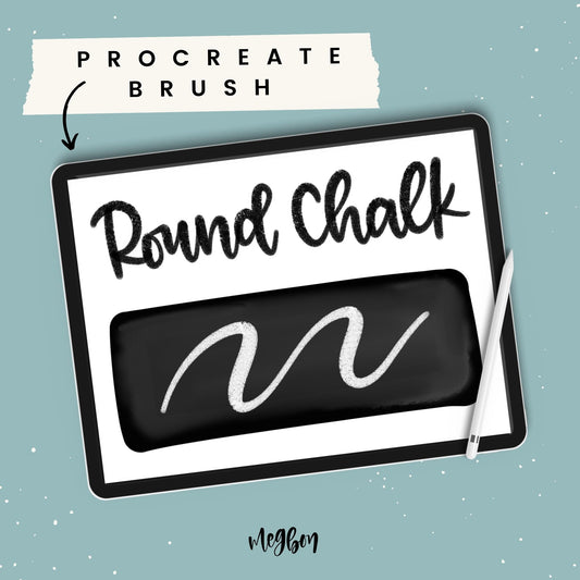 The Round Chalk Brush | Brush for Procreate