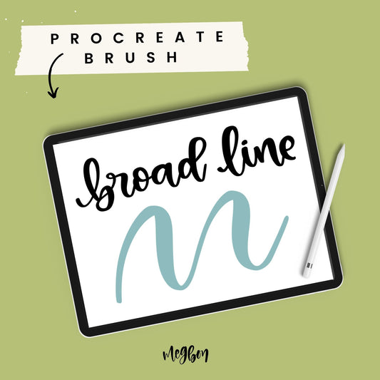 Broad Line Brush | Brush for Procreate